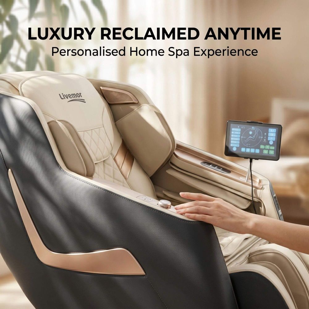 LIVEMOR 3D OPAL Electric Massage Chair Recliner Shiatsu Home Spa