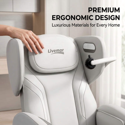 Gray massage chair Premium AI  Electric chair premium ergonomic design.