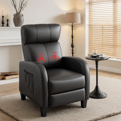 ARTISS RECLINER CompactLounge Massage Chair – Black PU