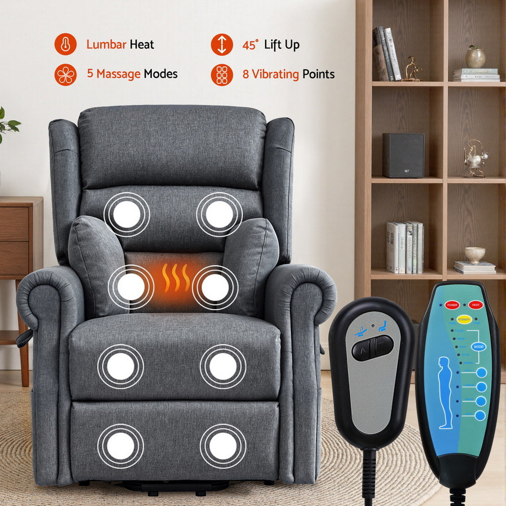 ARTISS RECLINER Chair Power Lift Massage Heated Recliner Sofa
