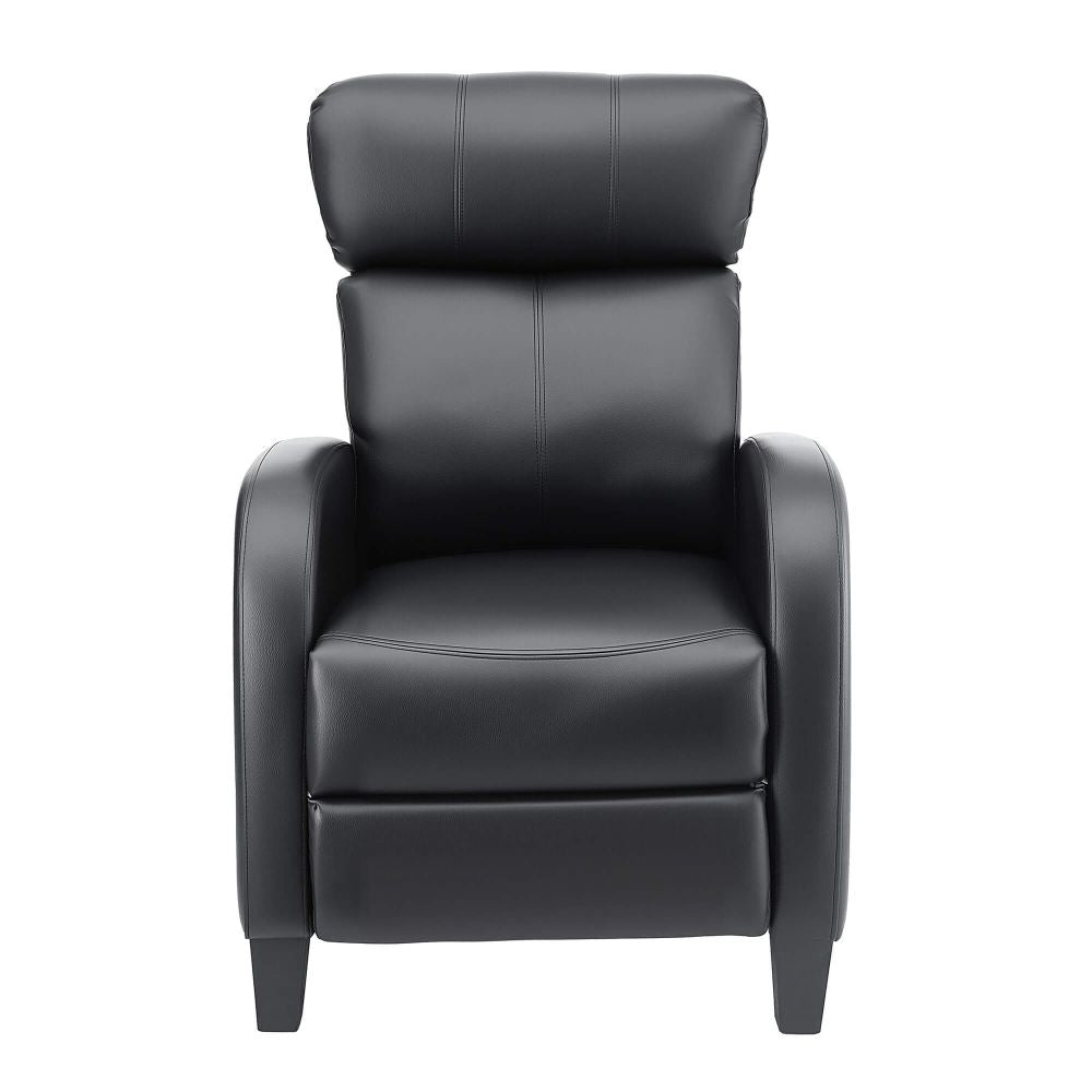 Black leather RECLINER Compact Lounge Massage chair
