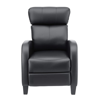 Black leather RECLINER Compact Lounge Massage chair