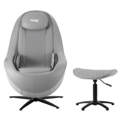 ROLI Massage Chair Electric with ottoman on a white background