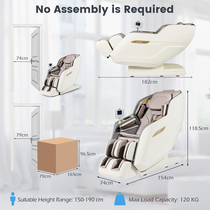 3D THERAPY 36 SL Track 3D Massage Chair Full Body Zero Gravity Massage with Airbags