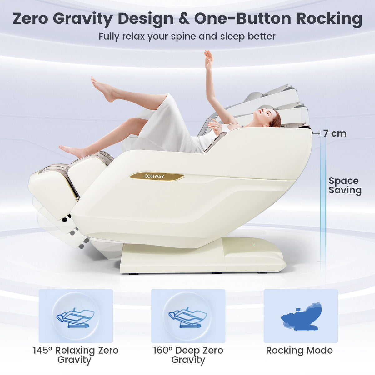 3D THERAPY 36 SL Track 3D Massage Chair Full Body Zero Gravity Massage with Airbags