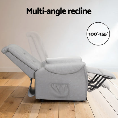 Graymulti angle RECLINER Lift Massage with multi-angle recline feature