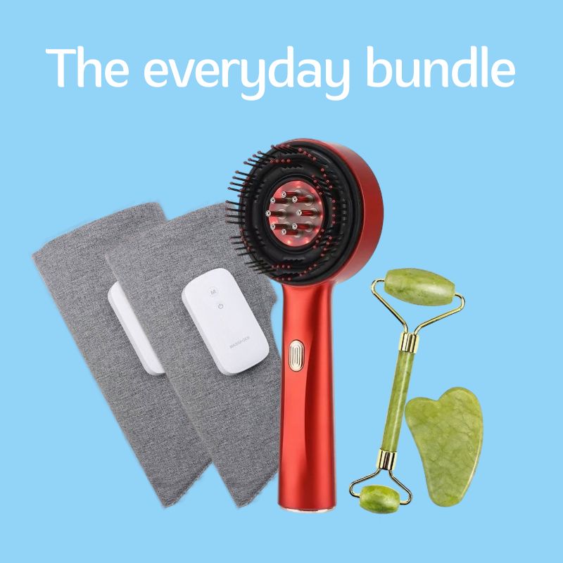 the evryday bundle daily stretch scalp massage body