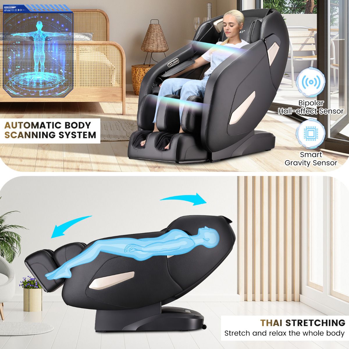 RELAXATION 02 Zero Gravity Shiatsu Massage Chair with Full Body Air Bags